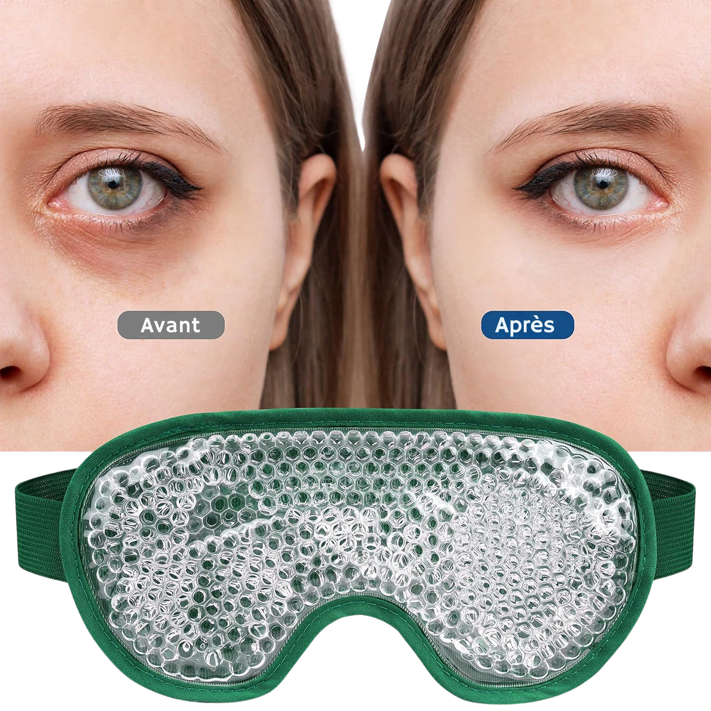 Masque Yeux Froid Réutilisable — Regard Reposé en 10 Minutes