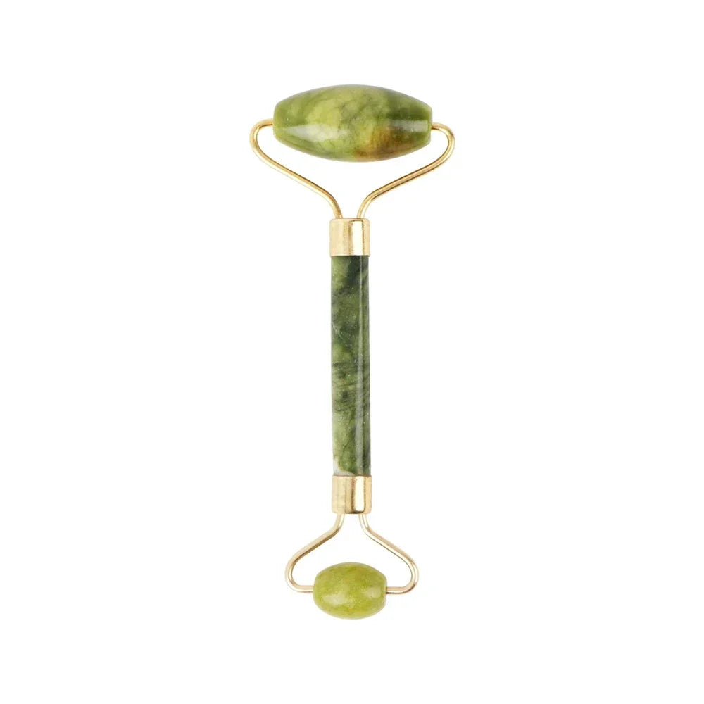 Natural Jade Roller Guasha Skin Scraper Facial Set Stone Firming Face Anti-Aging Puffy Eyes Massager Neck anti Wrinkle Relaxing
